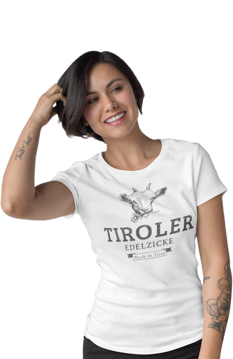 Coole Damen Tshirt Tiroler Edelzicke Made In Tirol Kreativwerkstatt Tirol